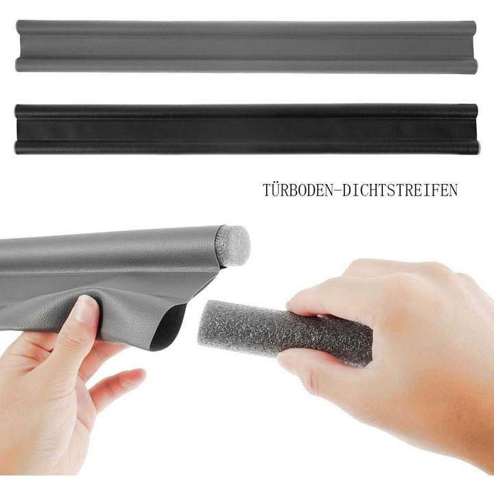 Zugluftstopper pentru usi, 96cm, dubla etansare, multicolor