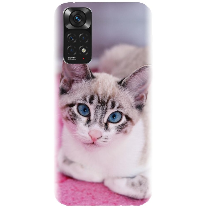 Силиконов капак, съвместим с Xiaomi Redmi Note 11s 4g - модел Сиамско коте