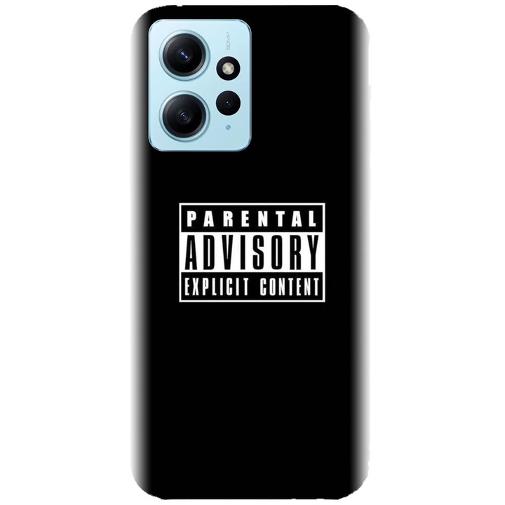 Husa din silicon compatibila cu Xiaomi Redmi Note 12 4g - model Parental Advisory