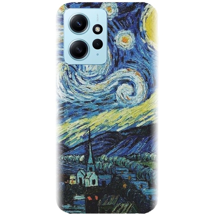 Husa din silicon compatibila cu Xiaomi Redmi Note 12 4g - model The Starry Night
