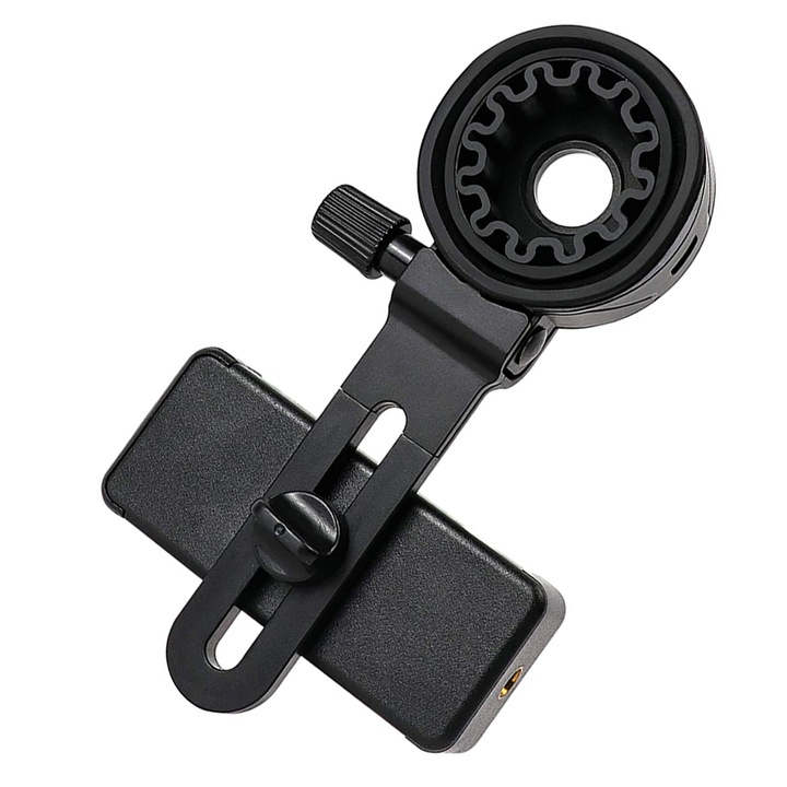 Универсална опора за телескоп, Пластмаса, 15x5,5x4 см, Черна