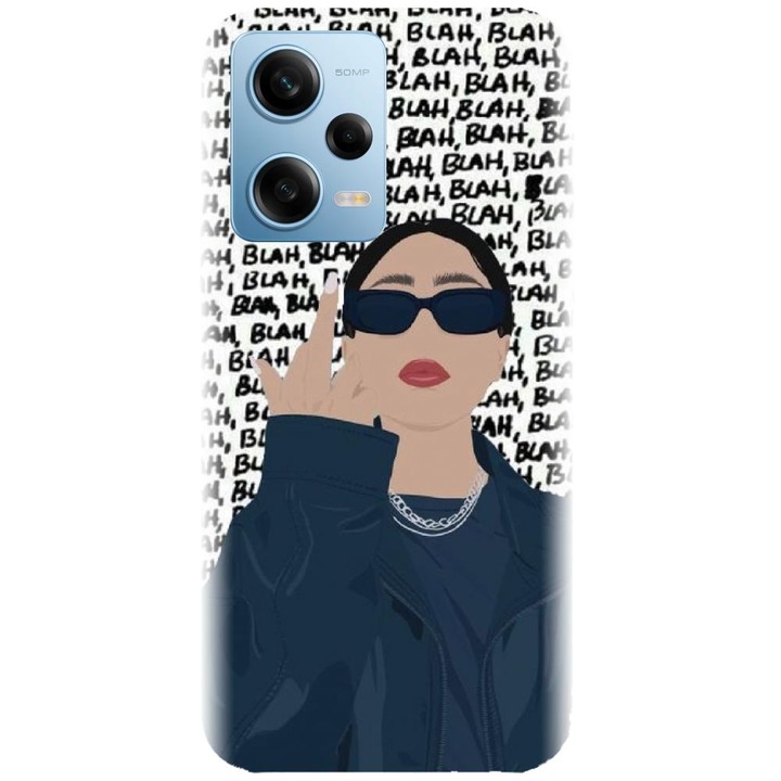 Husa din silicon compatibila cu Xiaomi Redmi Note 12 Pro Plus - model Girl Power