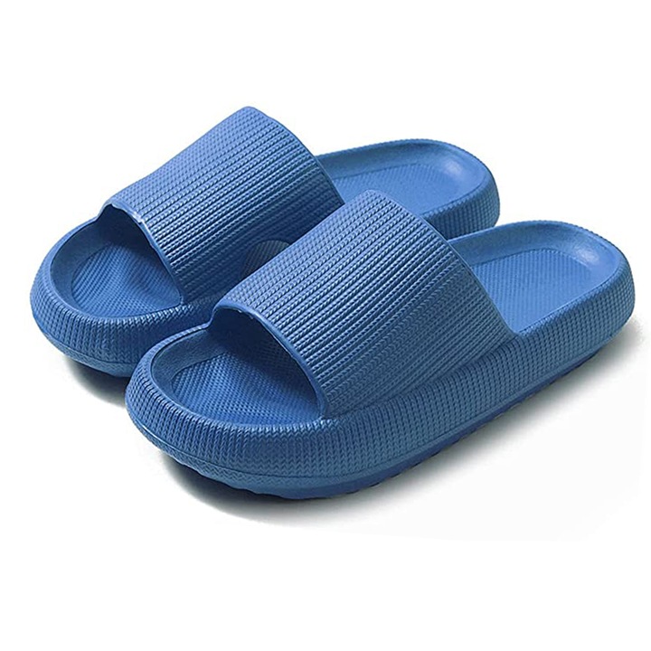 Papuci de casa pentru femei, Spuma EVA, Albastru, 36-37 EU