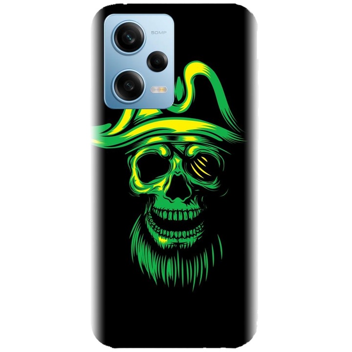 Силиконов капак, съвместим с Xiaomi Redmi Note 12 Pro 5G - модел Пиратски Череп