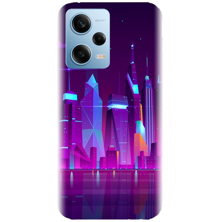Husa din silicon compatibila cu Xiaomi Redmi Note 12 Pro Plus - model Town