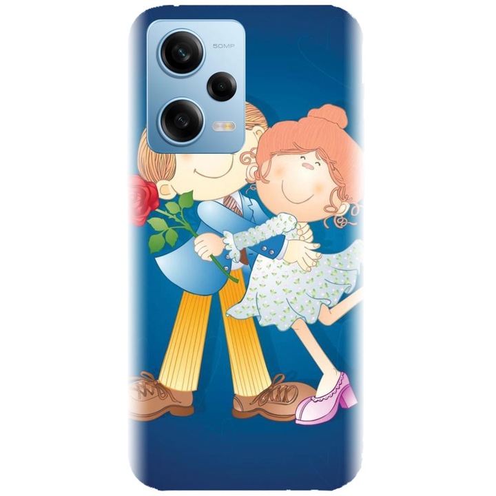 Husa din silicon compatibila cu Xiaomi Redmi Note 12 Pro Plus - model Couple in love