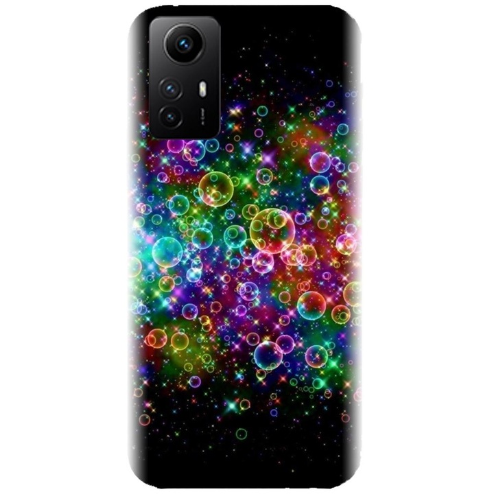 Силиконов кейс съвместим с Xiaomi Redmi Note 12s 4g - модел Rainbow Colored Soap Bubbles
