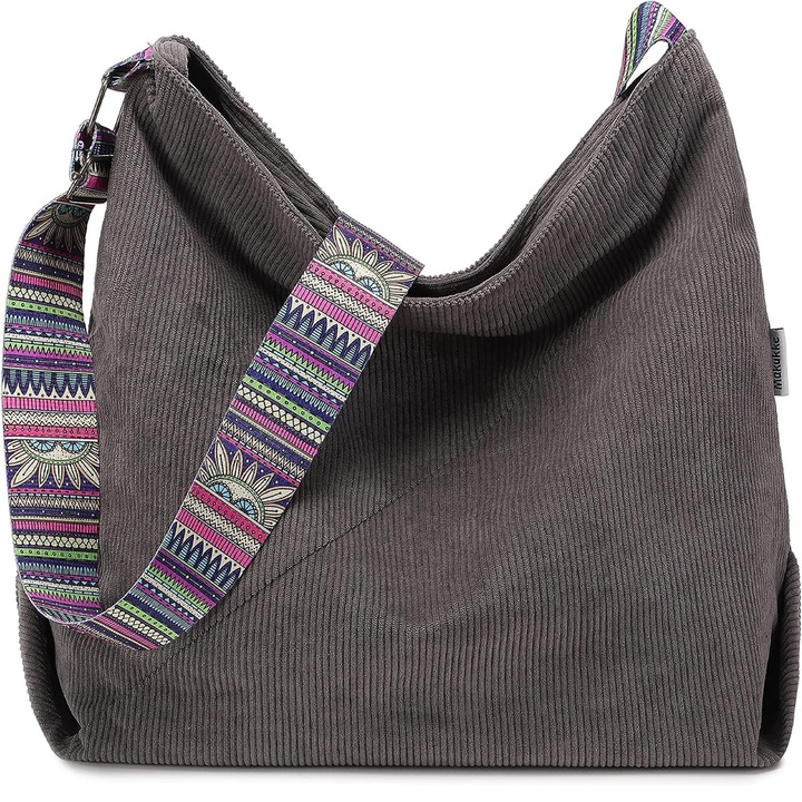 Чанта QttvbTna, дамска, кадифе, голям капацитет, многоцветна, 43x14x39см