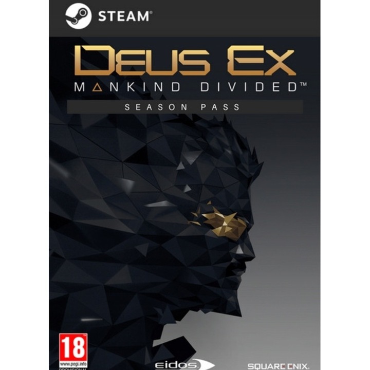 Licenta electronica joc, Deus Ex Mankind Divided Season Pass, PC, Steam, Editie Digitala, PL/EN