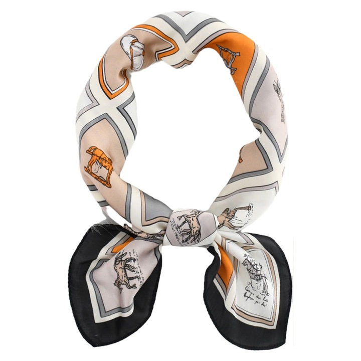 Esarfa, Poliester-satin, 70x70cm, Multicolor