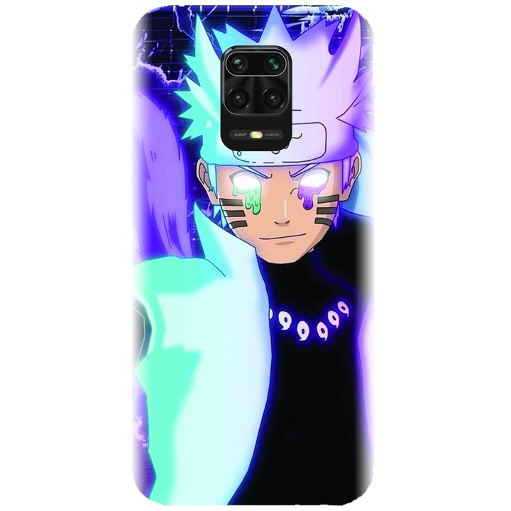 Husa din silicon compatibila cu Xiaomi Redmi Note 9s - model Naruto