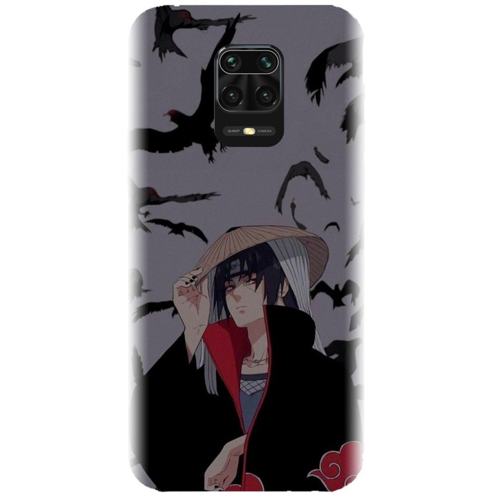 Husa din silicon compatibila cu Xiaomi Redmi Note 9s - model Anime Itachi Uchiha