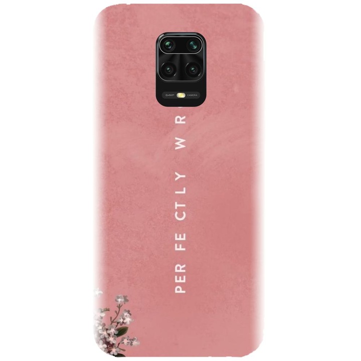 Husa din silicon compatibila cu Xiaomi Redmi Note 9s - model Perfectly Wrong