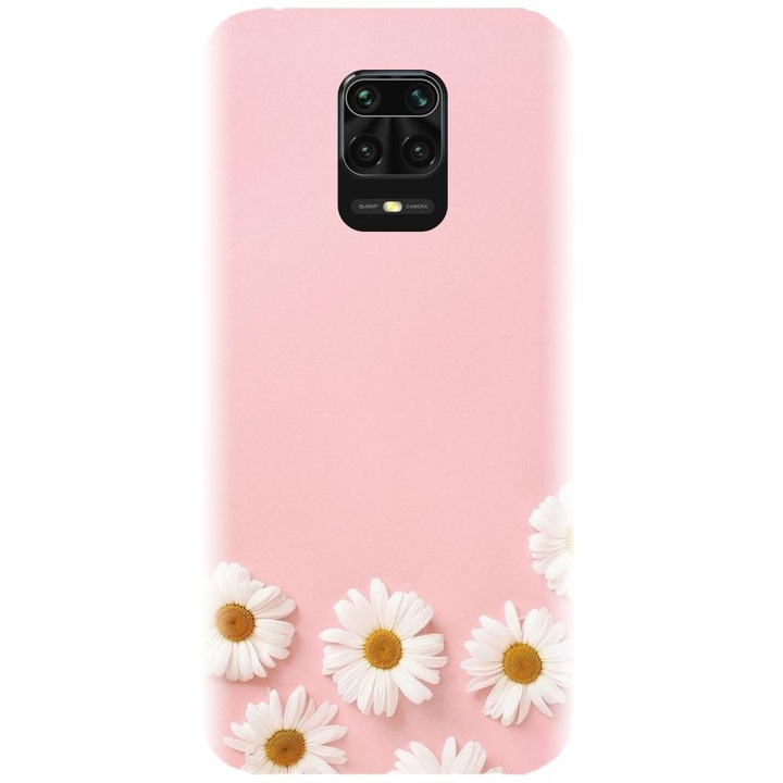 Husa din silicon compatibila cu Xiaomi Redmi Note 9s - model Pink 101
