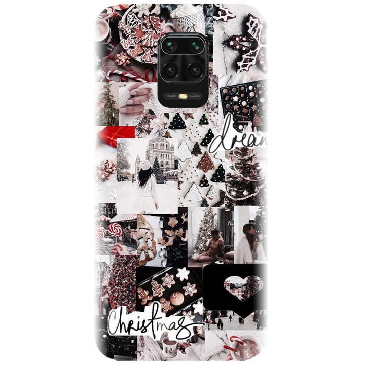 Husa din silicon compatibila cu Xiaomi Redmi Note 9s - model Sarbatori De Iarna