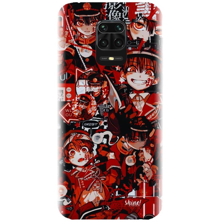 Husa din silicon compatibila cu Xiaomi Redmi Note 9s - model Anime Red