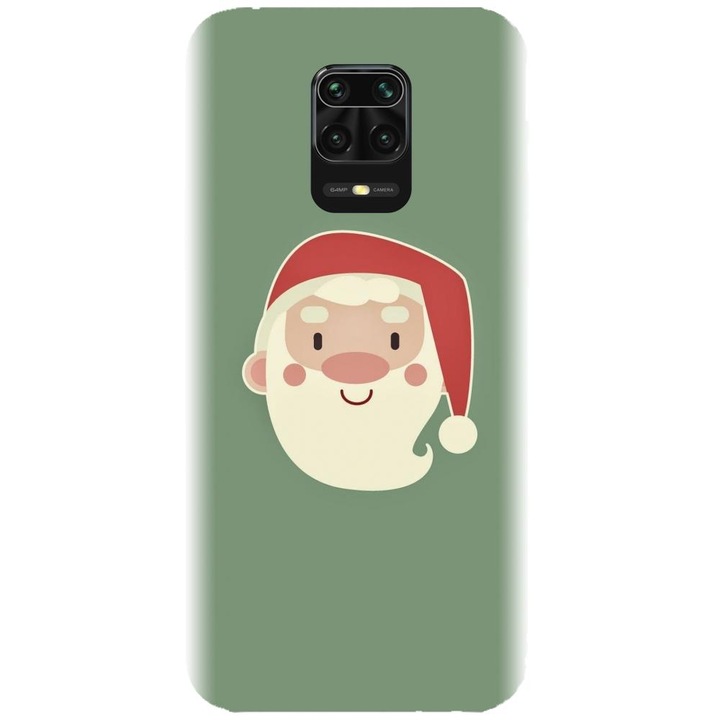 Husa din silicon compatibila cu Xiaomi Redmi Note 9s - model Cute Santa Claus
