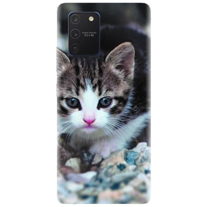 Szilikon tok kompatibilis a Samsung Galaxy S10 Lite/SM-G770F/DS - Animal Cat modellel
