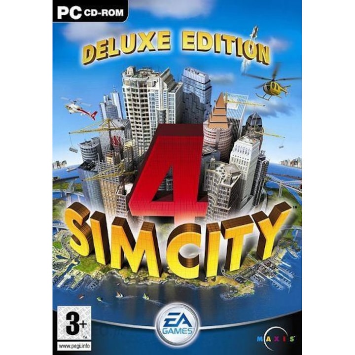 SimCity 4 Deluxe Edition, PC, Steam, Editie Digitala, Versiune in Engleza