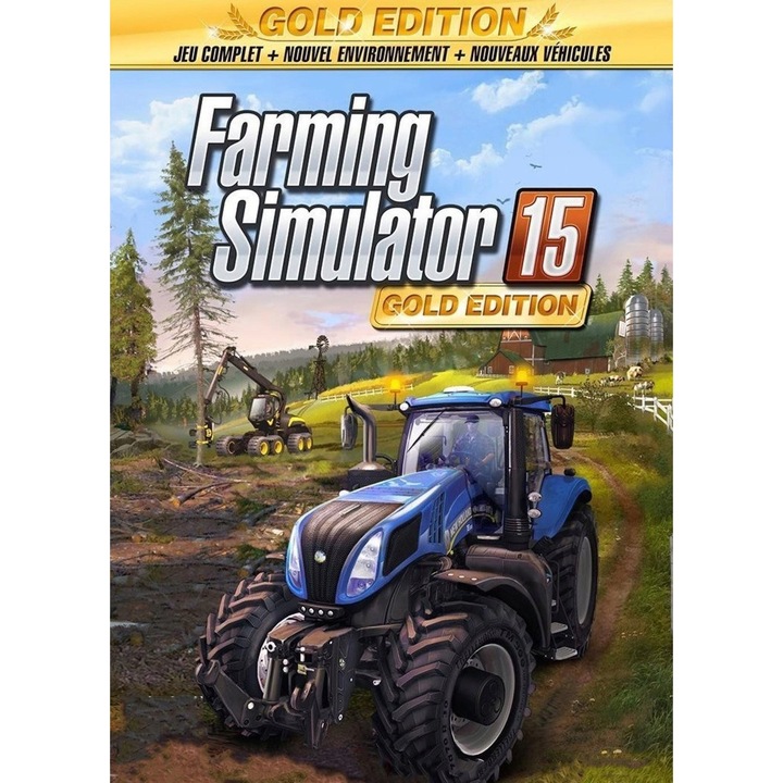 Cod activare Farming Simulator 15 Gold Edition, Steam, pentru PC, multicolor