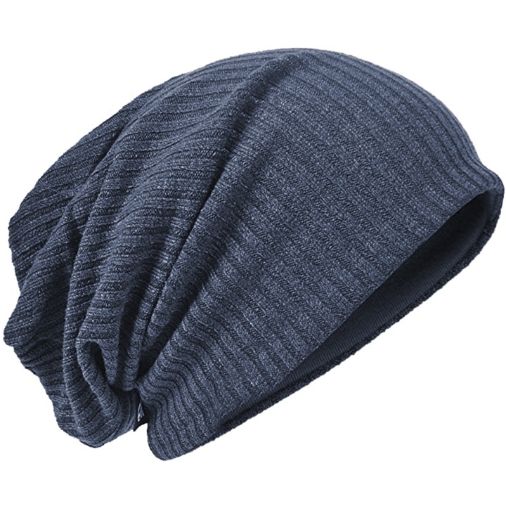 Комплект унисекс шапки, плетени, многоцветни, 56-60 см