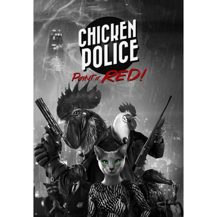 Chicken Police - Paint it Red!, joc PC, versiune digitala, Steam, limba engleza