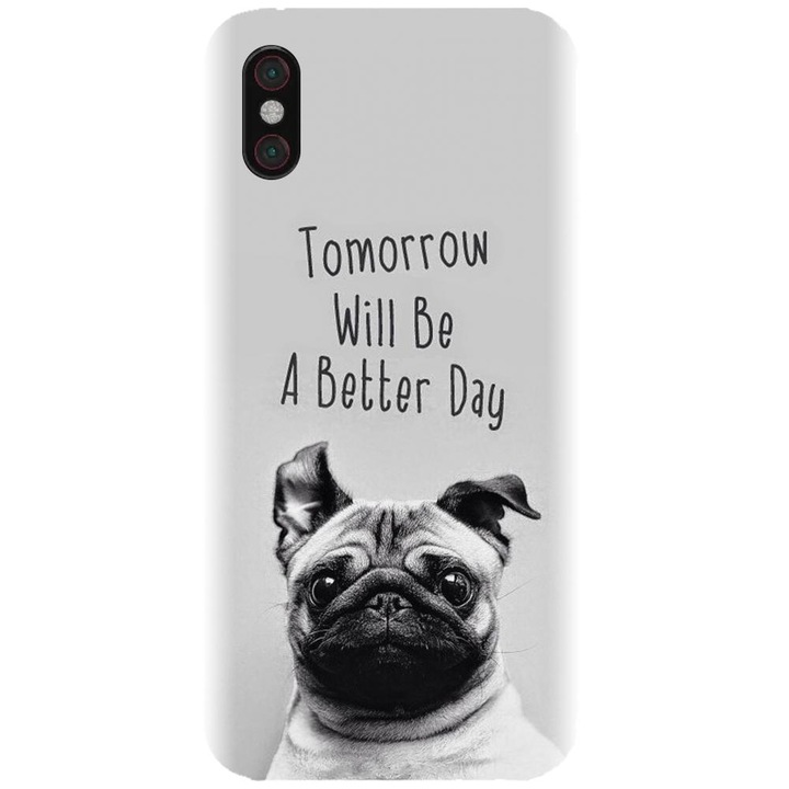 Силиконов капак, съвместим с модел Xiaomi Mi 8 / Mi 8 Explorer - Tomorrow Will Be A Better Day Pu