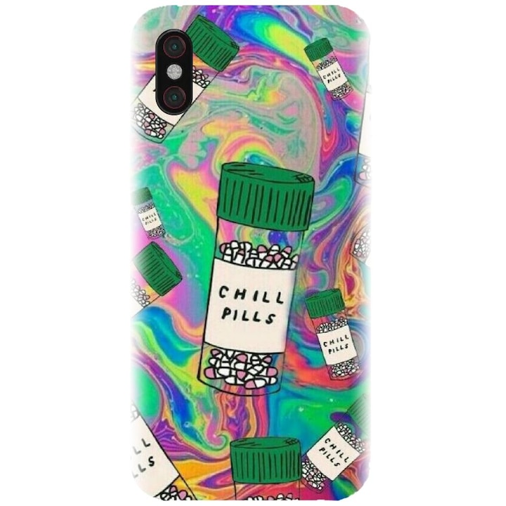 Силиконов калъф, съвместим с Xiaomi Mi 8 / Mi 8 Explorer - модел Trippy Pills