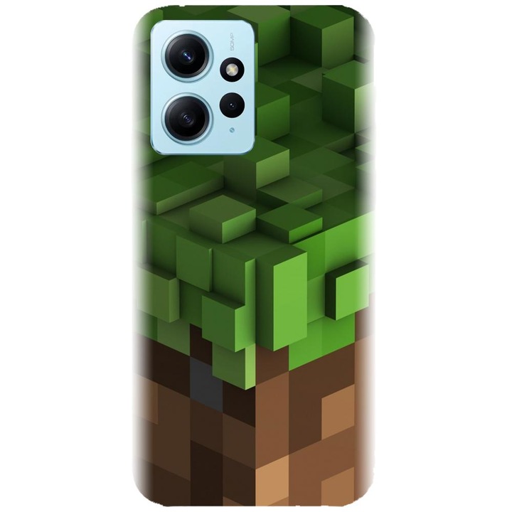 Силиконов калъф, съвместим с Xiaomi Redmi 12 4g / 5g - модел Minecraft