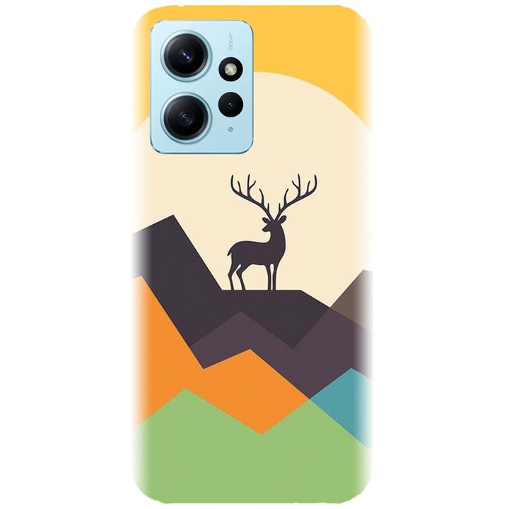 Силиконов калъф, съвместим с Xiaomi Redmi 12 4g / 5g - модел Abstract Deer