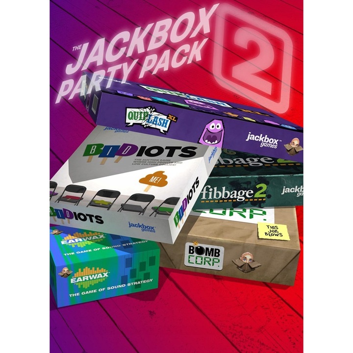 Licenta electronica joc, The Jackbox Party Pack 2, versiune digitala, engleza, Steam