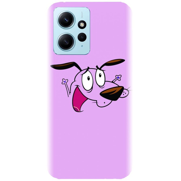 Силиконов кейс съвместим с Xiaomi Redmi 12 4g / 5g - модел Courage The Cowardly Dog