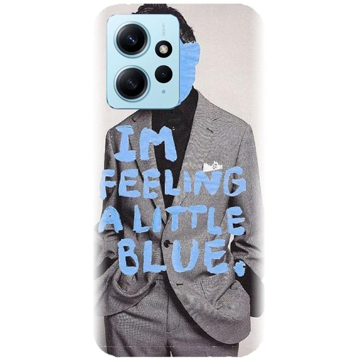 Силиконов кейс съвместим с Xiaomi Redmi 12 4g / 5g - модел Collage Feelin Blue