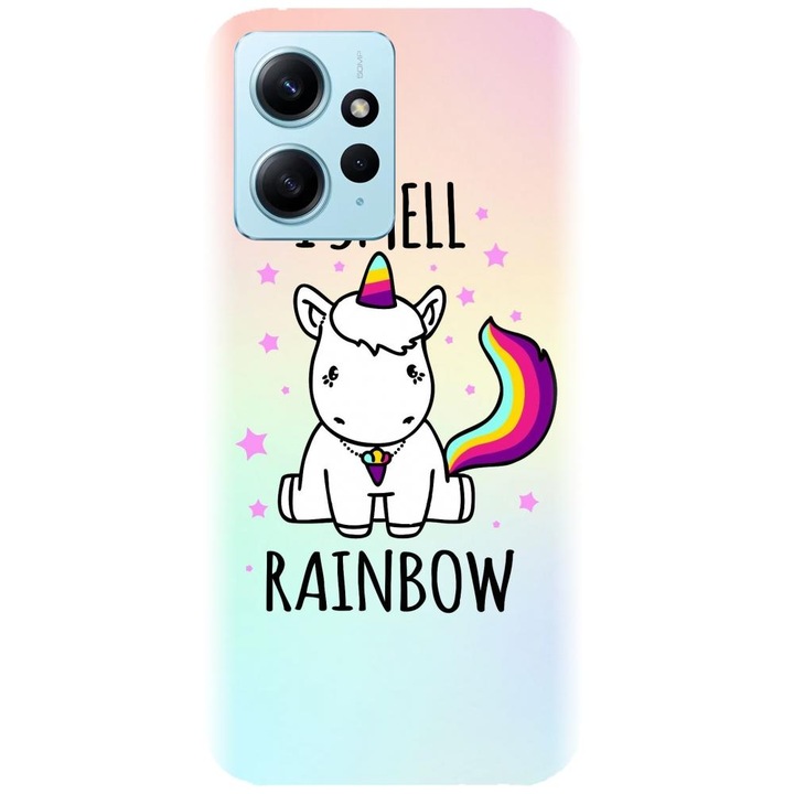 Силиконов кейс съвместим с Xiaomi Redmi 12 4g / 5g - модел I smell rainbow