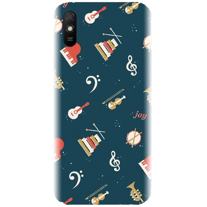 Силиконов калъф, съвместим с Xiaomi Redmi 9A / 9AT - Модел Music