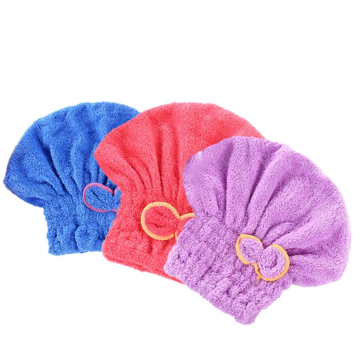 Turban pentru uscarea parului, ultra-absorbant, rapid, pentru spa, multicolor
