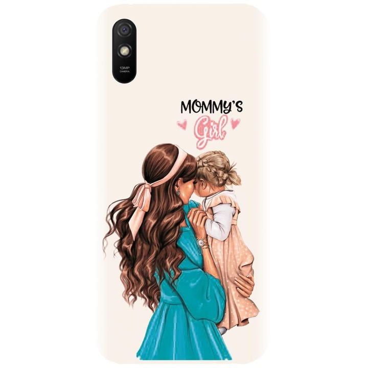 Силиконов кейс съвместим с Xiaomi Redmi 9A / 9AT - Супер модел майка и дъщеря