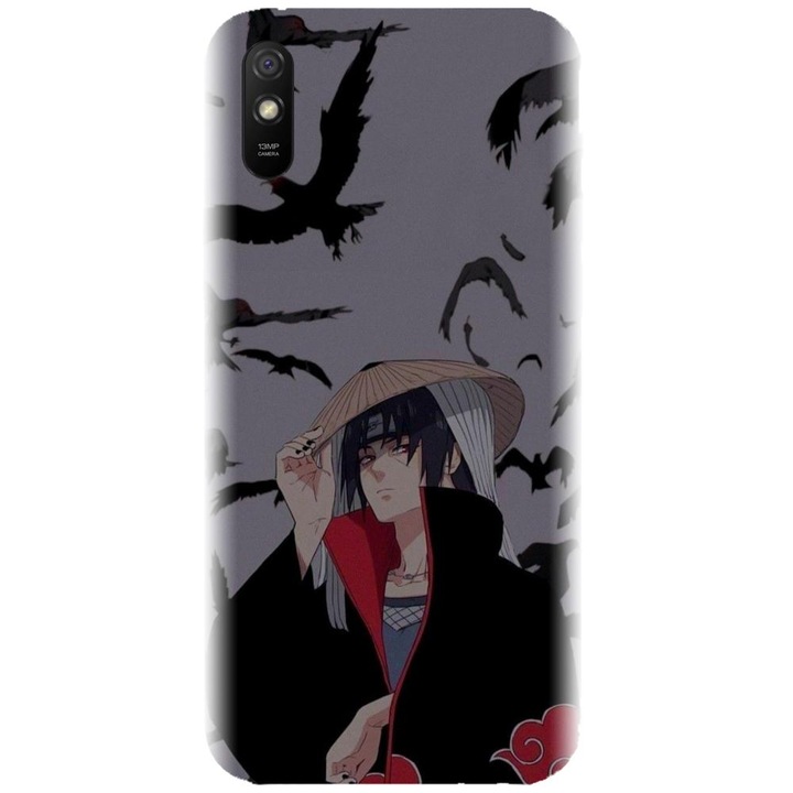 Силиконов калъф, съвместим с Xiaomi Redmi 9A / 9AT - Аниме модел Itachi Uchiha