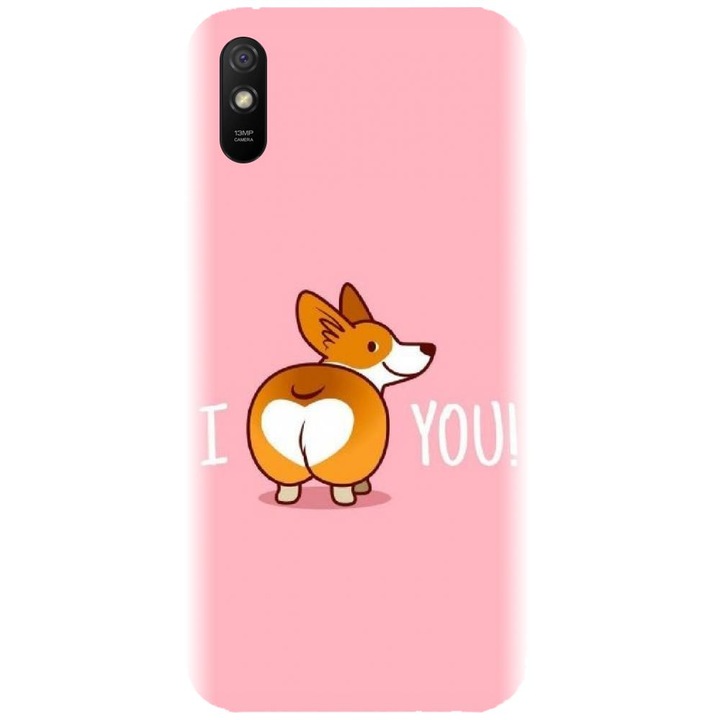 Силиконов калъф, съвместим с Xiaomi Redmi 9A / 9AT - модел I Corgi U