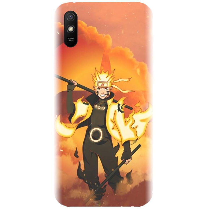 Силиконов калъф, съвместим с Xiaomi Redmi 9A / 9AT - модел Naruto Uzumaki
