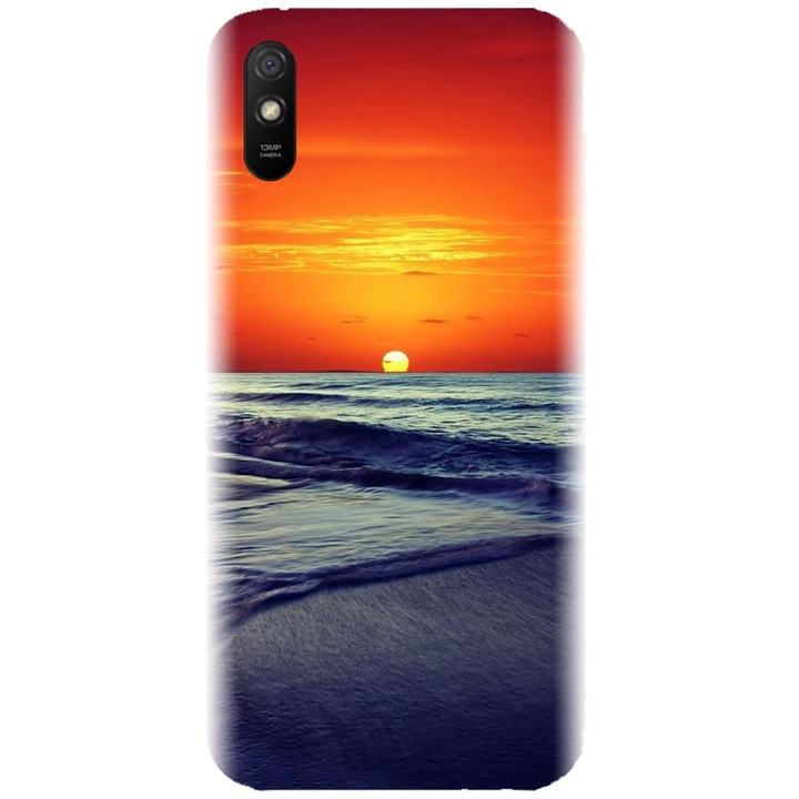 Силиконов калъф, съвместим с Xiaomi Redmi 9A / 9AT - модел Ocean Sunset