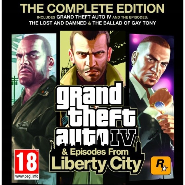 Licenta electronica joc Grand Theft Auto IV Complete Edition, Steam, pentru PC, multicolor