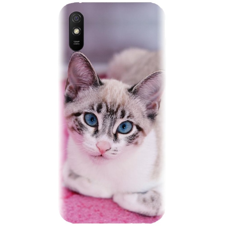 Силиконов калъф, съвместим с Xiaomi Redmi 9A / 9AT - модел Siamese Kitty