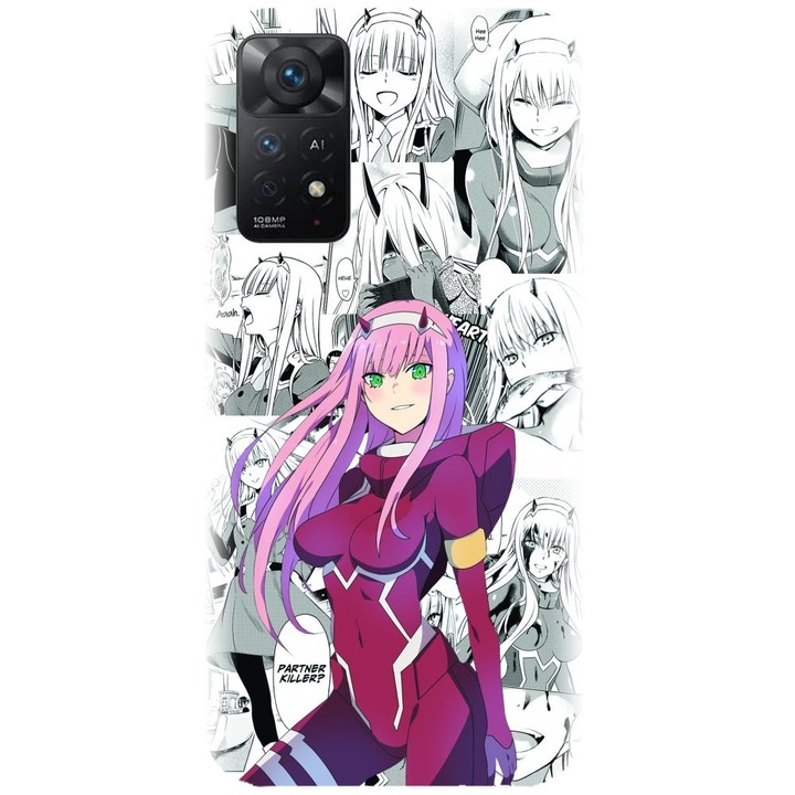 Силиконов кейс съвместим с Xiaomi Redmi Note 11 Pro 4g/5g (глобален) - модел Anime Zero Two