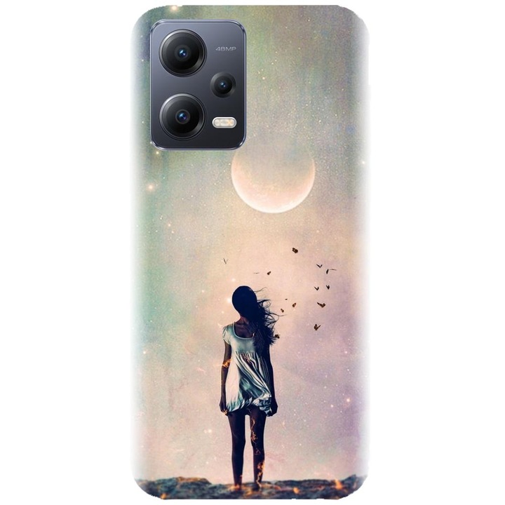 Husa din silicon compatibila cu Xiaomi Redmi Note 12 5g (global) / Poco X5 - model Alone Woman