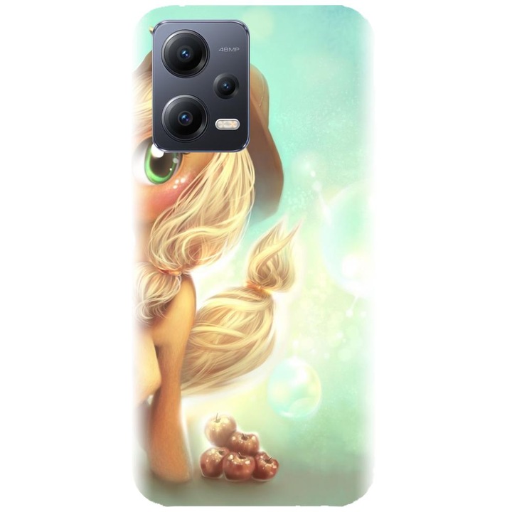 Husa din silicon compatibila cu Xiaomi Redmi Note 12 5g (global) / Poco X5 - model Cute pony AppleJa