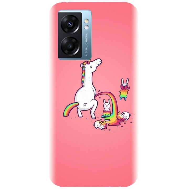 Силиконов капак, съвместим с Realme Narzo 50 5g - модел Еднорог