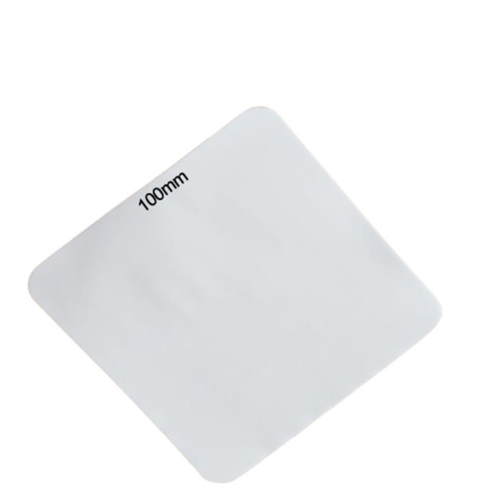 Autocolant pentru covor, Alb, 10x10cm, Piele sintetica