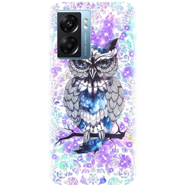Силиконов капак, съвместим с модел Realme Narzo 50 5g - Abstract Owl