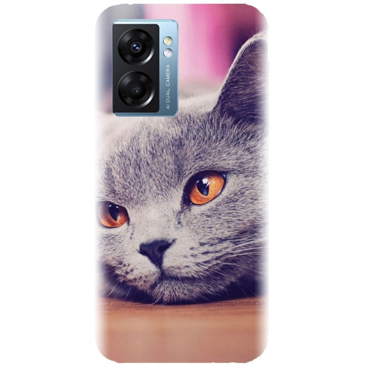 Силиконов калъф, съвместим с Realme Narzo 50 5g - модел Британска късокосместа котка